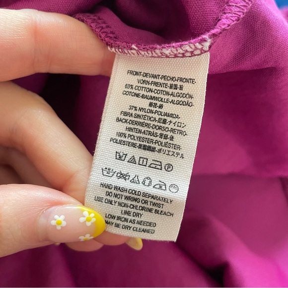 Free People Missed Connections Fit & Flare Fuchsia Crochet Lace Mini Dress EUC 2 - Picture 8 of 9